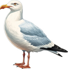 An Illustration of a Seagull