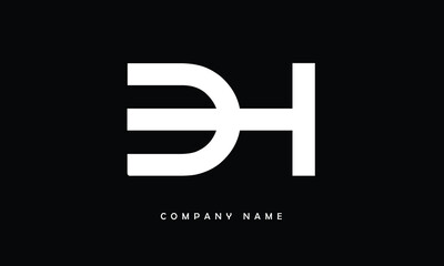 Obraz premium BH, HB, B, H Abstract Letters Logo Monogram