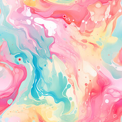 Soft Watercolor Pouring Pattern