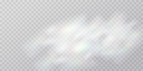 Colourful vector lens, crystal rainbow light and flare transparent effects. Overlay for backgrounds.Triangular prism concept