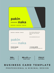 Obraz premium Professional and Minimal Business Card - Creative and Clean Business Card Template.