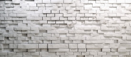 Neat white brick wall background