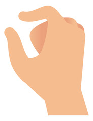 Touch screen enlarge gesture. Zoom in sign