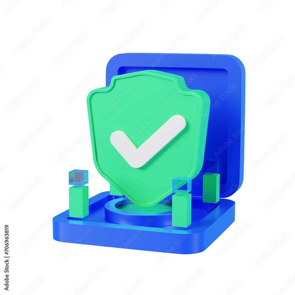 Poster check mark icon with transparent background