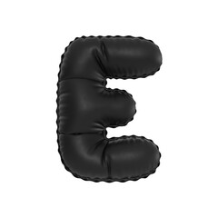 Black Balloon Letter E