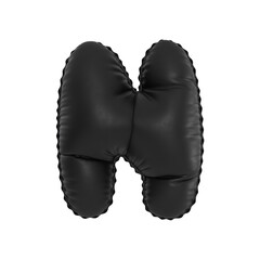 Black Balloon Letter N