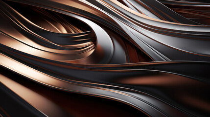 Abstract metal background in dark and copper color as wallpaper illustration