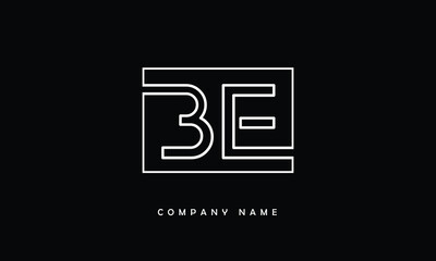 BE, EB, B, E Abstract Letters Logo Monogram