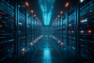 Data Technology Center Server Room Internet