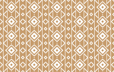 Geometric ethnic oriental ikat pattern traditional Design for background,carpet,wallpaper,clothing,wrapping,Batik,fabric,Vector illustration.embroidery style.