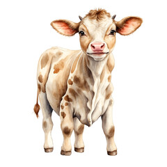 Calf isolated on white