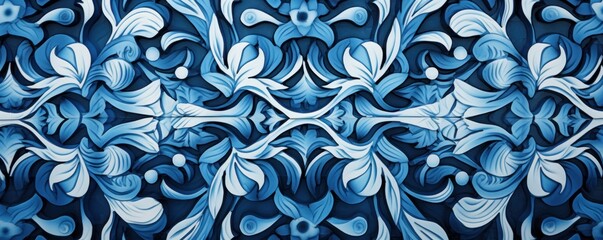 Blue repeated pattern