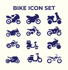 Bike logo or icon set