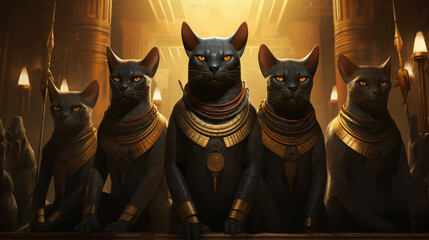 Egyptian cats were revered by ancient Egyptians