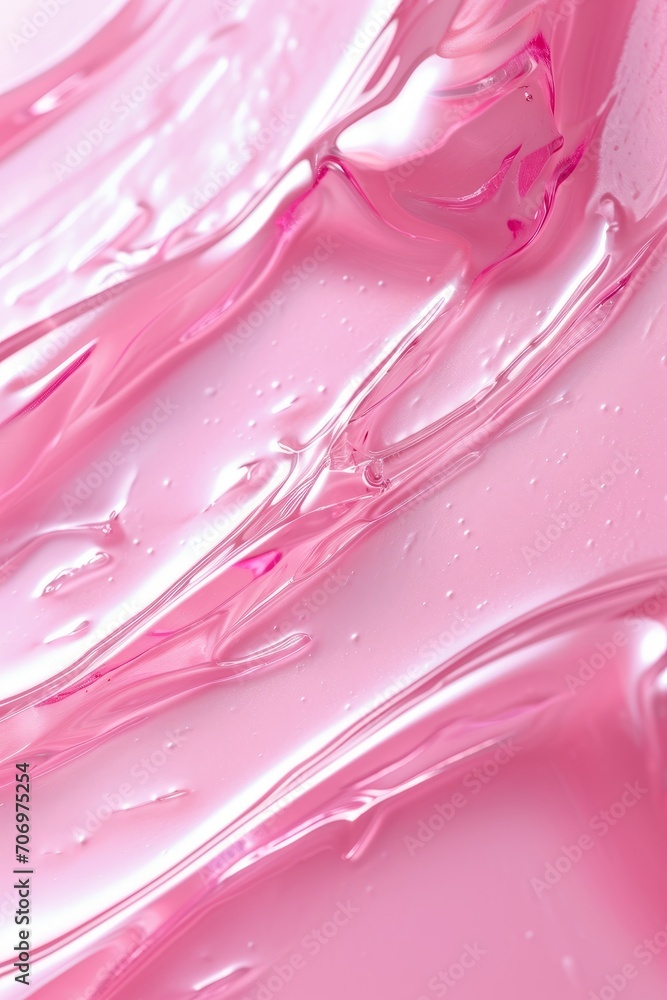 Canvas Prints Pink skin care cosmetic beauty cream texture background in close up