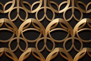 Brass repeated circle pattern