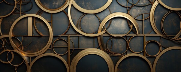 Brass repeated circle pattern