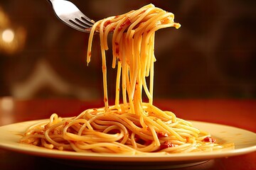spaghetti and fork - Powered by Adobe