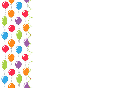 background with colorful balloons