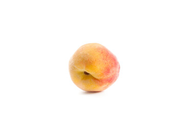 Peach isolated on white background..