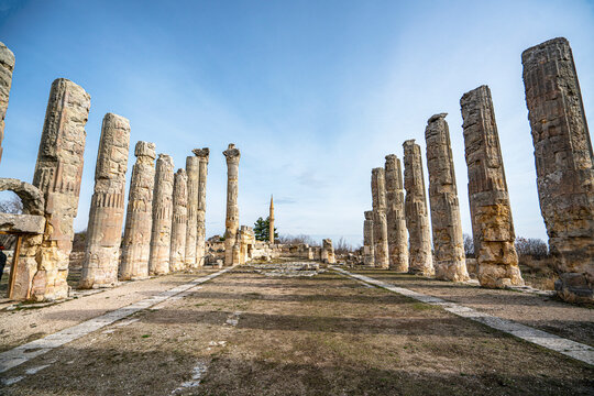 Scenic views from Uzuncabur&ccedil;, is an archaeological site in Mersin Province, Turkey, containing the remnants of the ancient city of Diokaisareia or Diocaesarea
