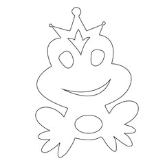 Vector line design of animal cartoon