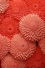 Coral repeated circle pattern
