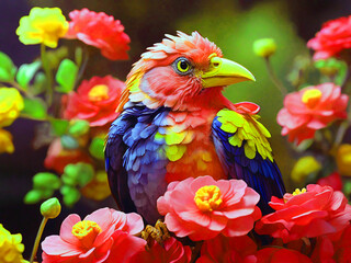 Obraz premium beautiful colorful spring landscape background