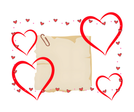 Valentine's Day card to express love to loved ones.