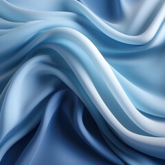Folds of silk satin fabric lie beautifully on the table. Elegant pastel textile background for advertising goods and business.