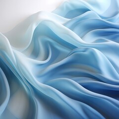 Obraz premium Folds of silk satin fabric lie beautifully on the table. Elegant pastel textile background for advertising goods and business.