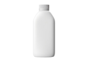 white plastic bottle isolated