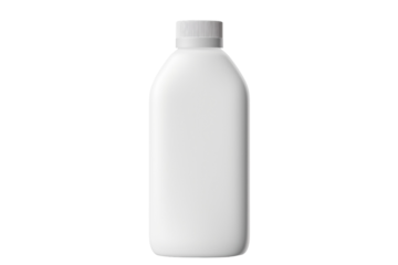 white plastic bottle isolated