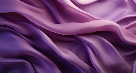 Obraz premium Folds of silk satin fabric lie beautifully on the table. Elegant pastel textile background for advertising goods and business.