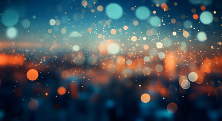 Colorful background with bokeh lights