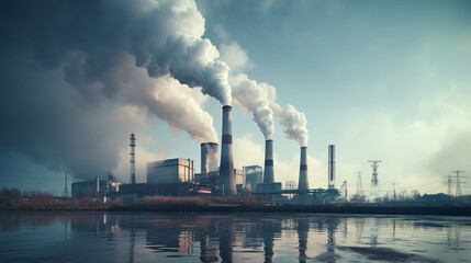 panorama of the nuclear power plant