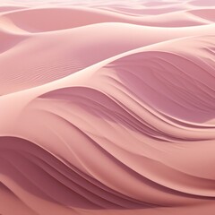 Fototapeta premium Desert landscape. Yellow desert sands. Figured dunes with a wavy pattern. Natural background for presentations, tourism, advertising.