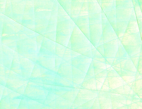 細い線がランダムに入った明るい緑色の水彩風アブストラクト背景 © 桜 マチ