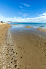 Spiaggia di Sabbia de San Juan ad Alicante, Spagna