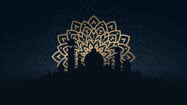 Islamic background looping animation