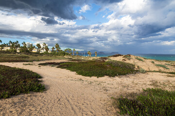 Paesaggio marino di Urbanova ad Alicante in Spagna