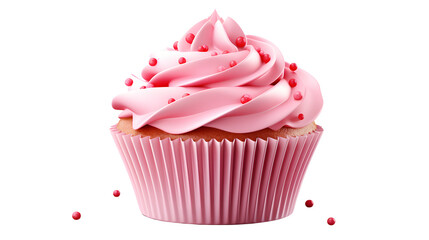 cupcake png, sweet treat, frosting, sprinkles, cupcake clipart, dessert delight, transparent background, culinary illustration, sugary goodness






