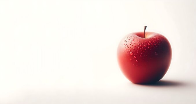 Apple fruit isolated on white background, generative ai