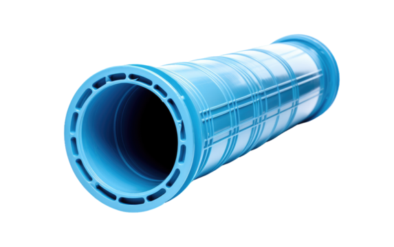 Mapping the Plastic Drainage Sewer Pipeline Network Underground on a White or Clear Surface PNG Transparent Background