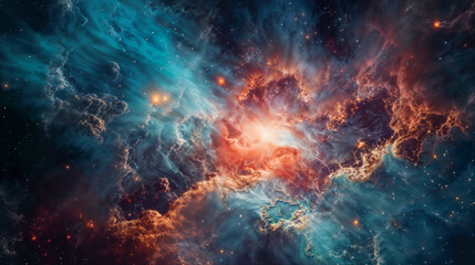 Galaxies and star constellations in deep space and cosmos, part of the Universe on high definition abstract background