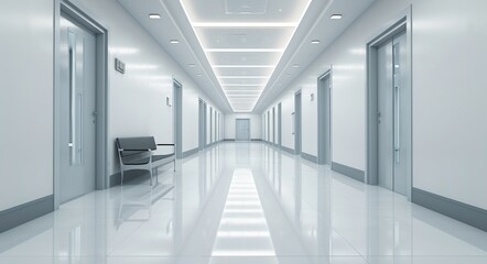 Serene Hospital: A Visual Representation of a Pristine, Tranquil Medical Facility