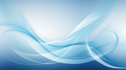 Obraz premium Abstract blue wave background, A modern and sleek abstract backdrop with undulating blue curves