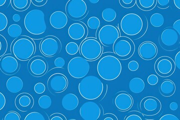 Electric blue repeated soft pastel color vector art circle pattern