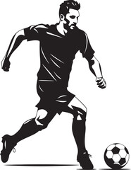 TeamTactic Athlete Iconic Design WinningVector Footballer Player Symbol