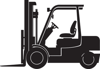 CargoCraft Dynamic Forklift Emblem LoadLift Vector Forklift Symbol